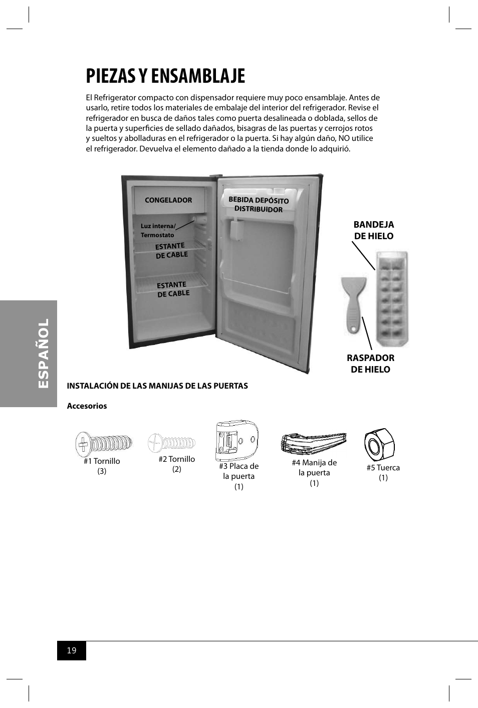 Piezas y ensamblaje | Nostalgia Electrics RRF300DNC SERIES User Manual | Page 21 / 39