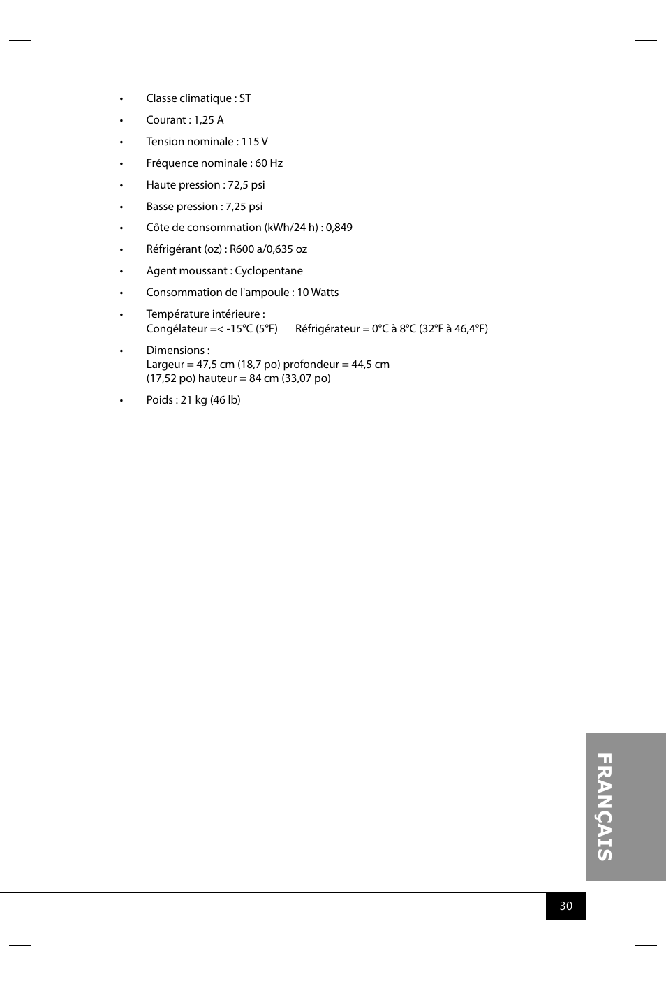 Nostalgia Electrics RRF300DNC SERIES User Manual | Page 32 / 39