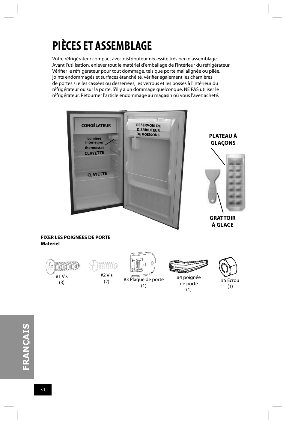 Pièces et assemblage | Nostalgia Electrics RRF300DNC SERIES User Manual | Page 33 / 39