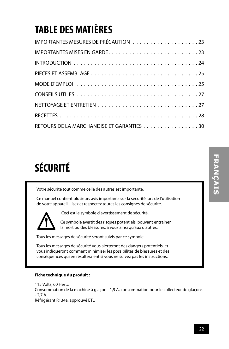Nostalgia Electrics RIC100 SERIES User Manual | Page 24 / 32
