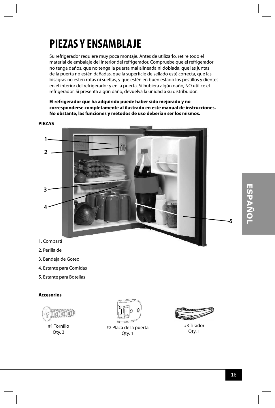 Piezas y ensamblaje | Nostalgia Electrics CRF170 RETRO RED User Manual | Page 18 / 33
