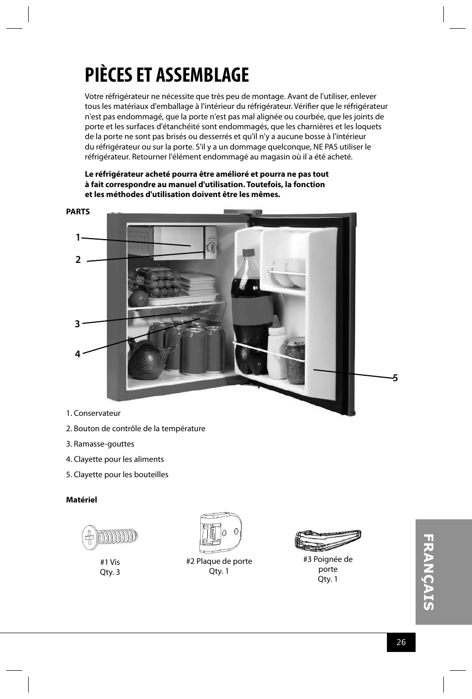 Pièces et assemblage | Nostalgia Electrics CRF170 RETRO RED User Manual | Page 28 / 33