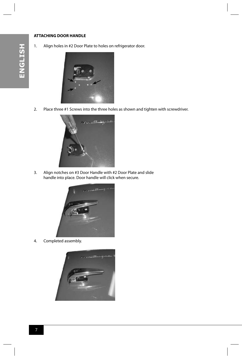 En g li s h | Nostalgia Electrics CRF170 RETRO RED User Manual | Page 9 / 33