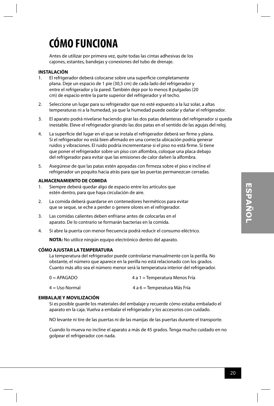 Cómo funciona | Nostalgia Electrics RRF325 SERIES User Manual | Page 22 / 36