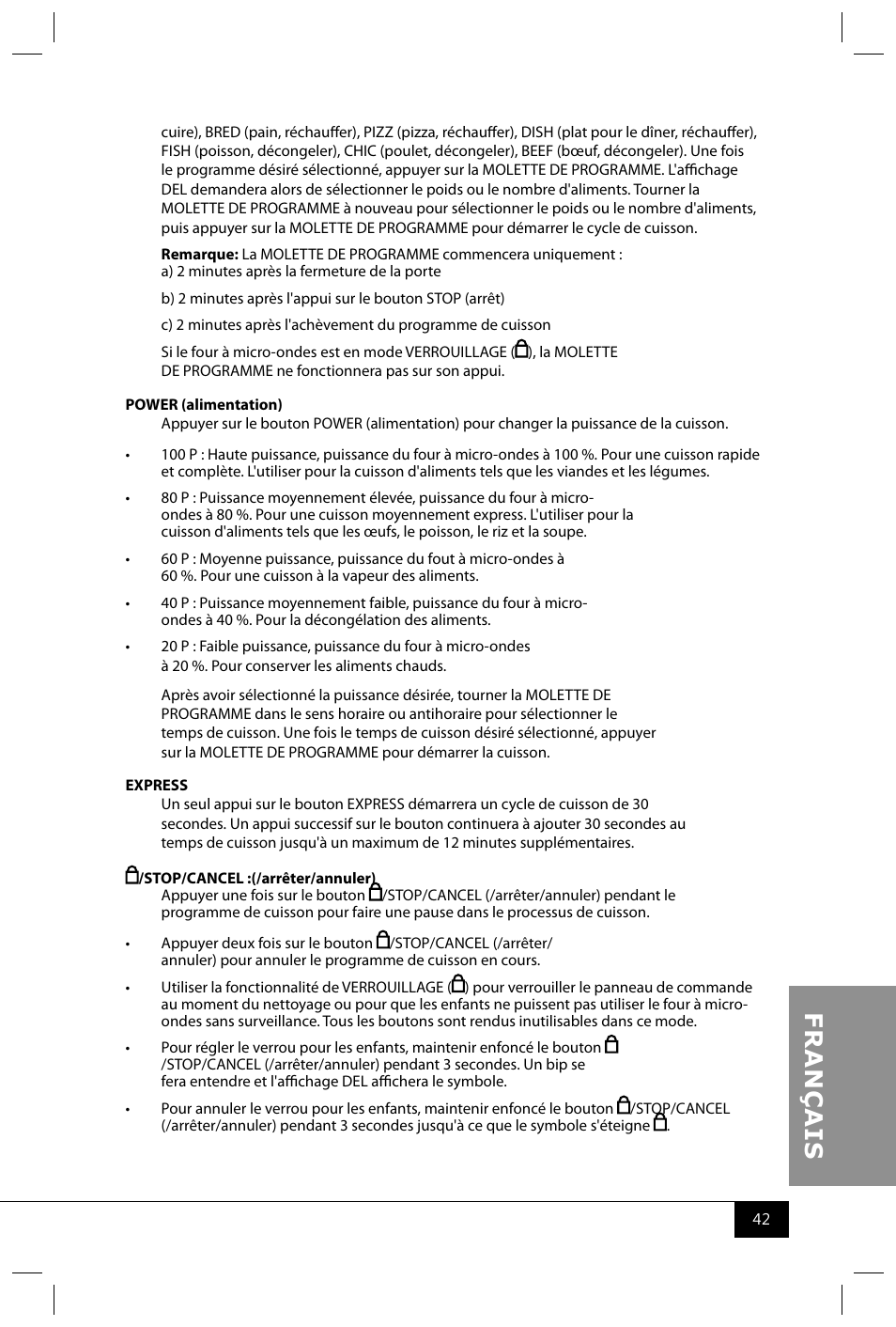 Nostalgia Electrics RMO400 SERIES User Manual | Page 44 / 48