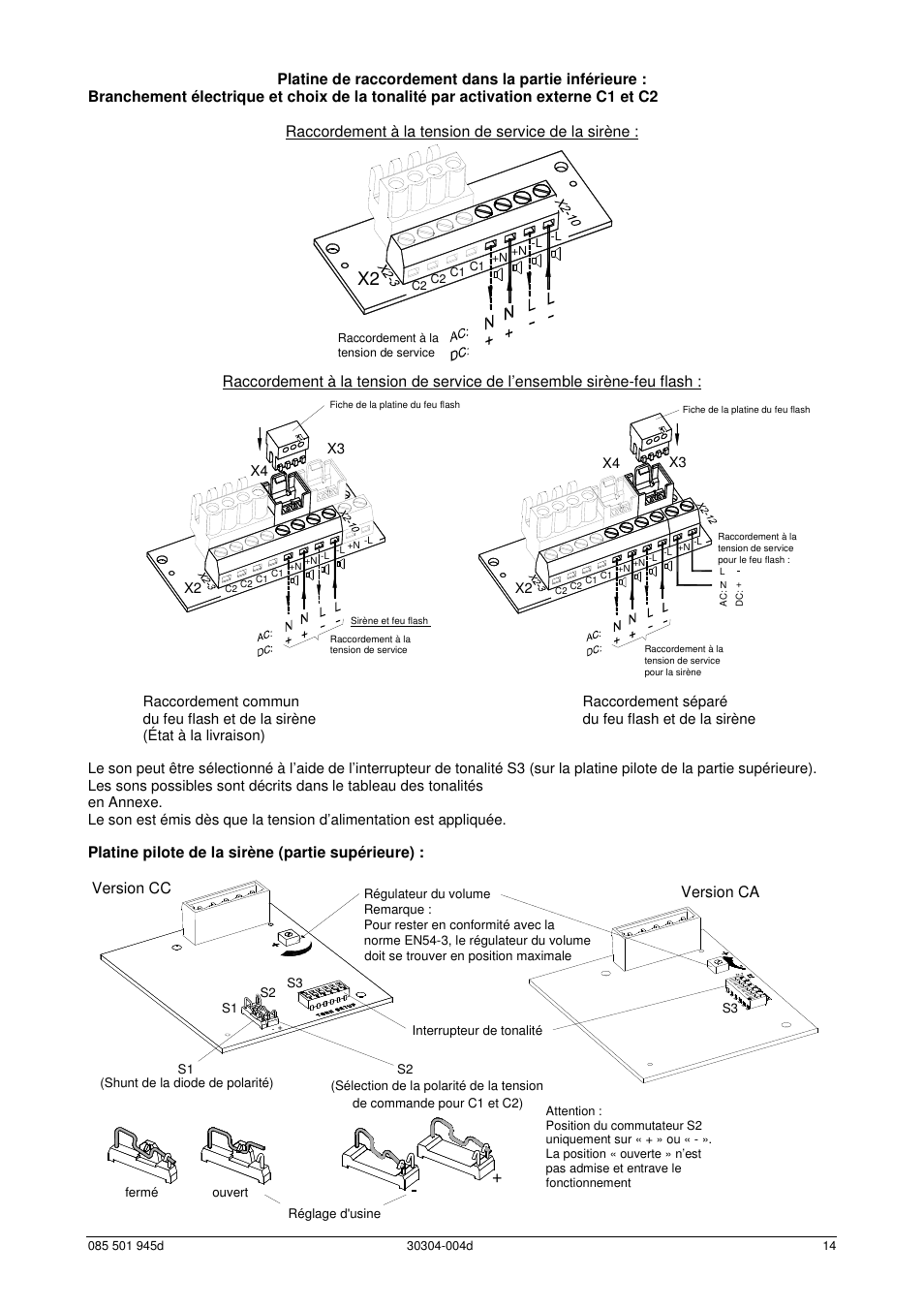 Version cc version ca | Pfannenberg PATROL PA X 5 Series User Manual | Page 14 / 24