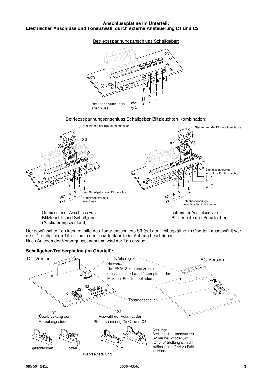 Dc-version ac-version | Pfannenberg PATROL PA X 5 Series User Manual | Page 3 / 24