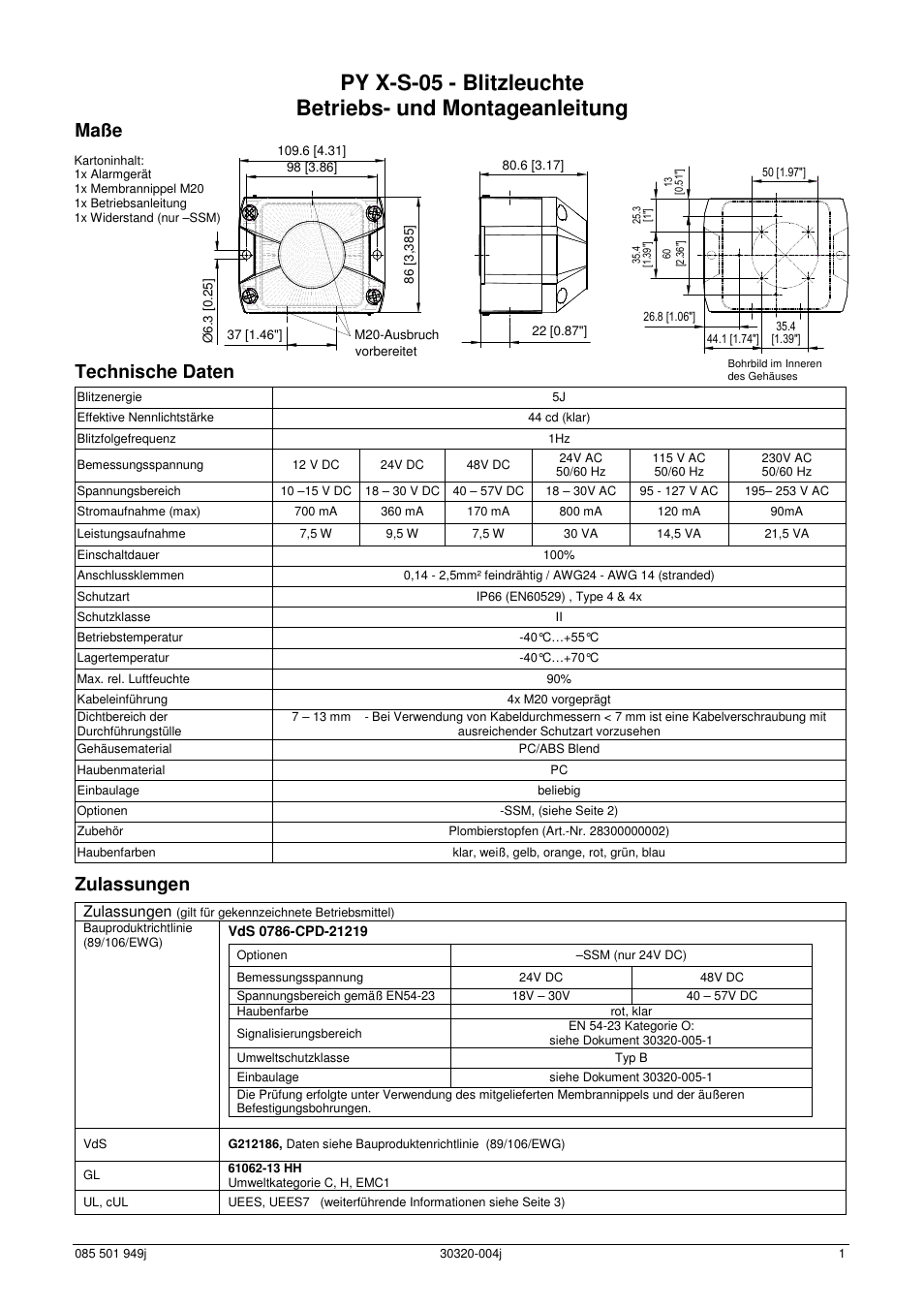 Pfannenberg PYRA PY X-S-05 Series User Manual | 8 pages