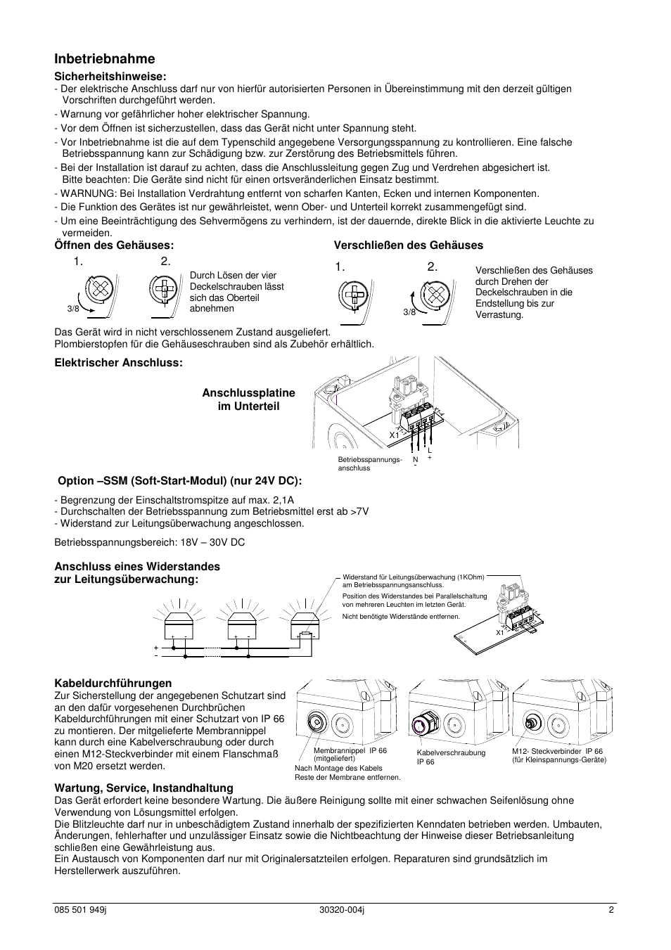 Inbetriebnahme | Pfannenberg PYRA PY X-S-05 Series User Manual | Page 2 / 8