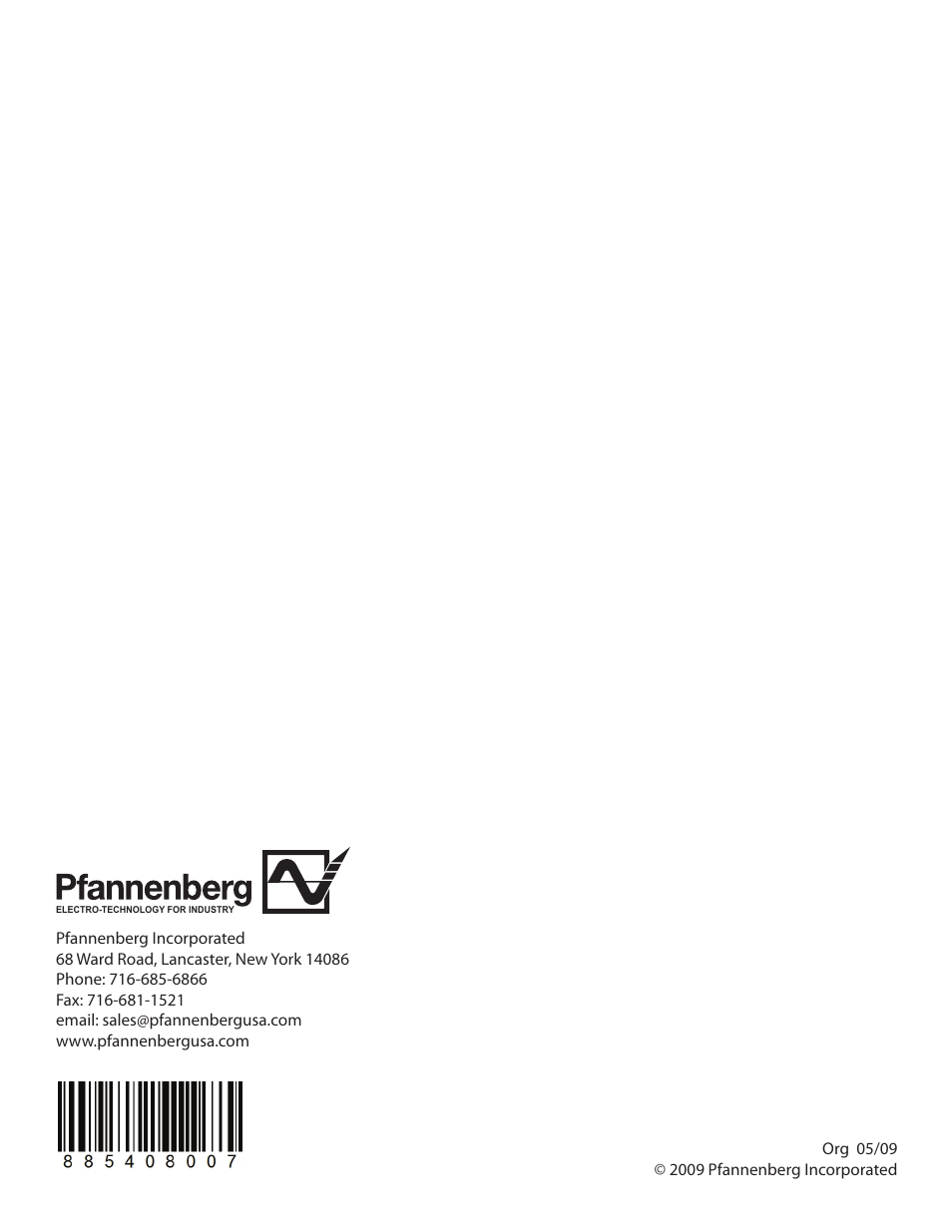 Pfannenberg DTS 3000 Series User Manual | Page 18 / 18