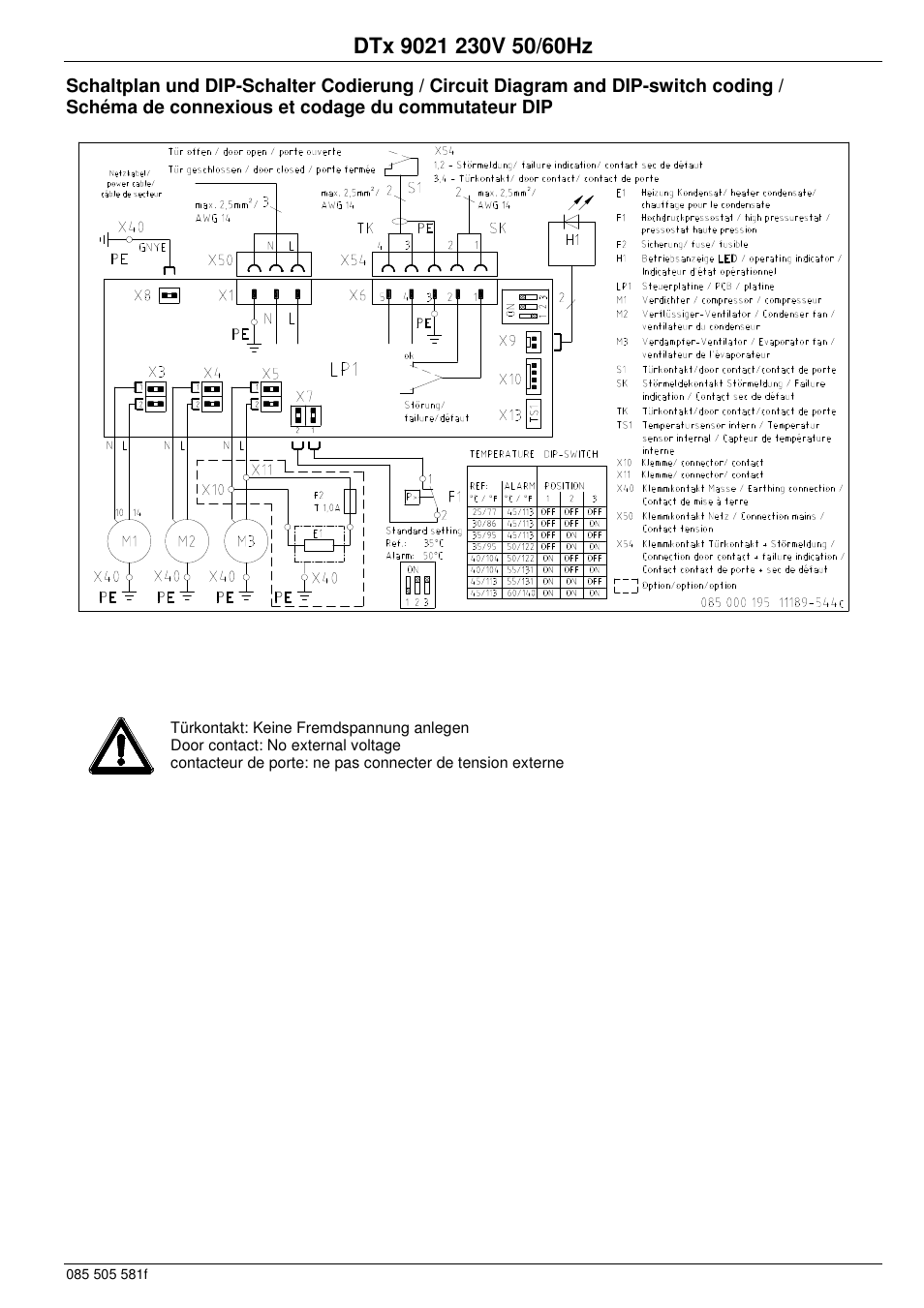 Pfannenberg DTx 9021 230V 50/60Hz User Manual | 4 pages