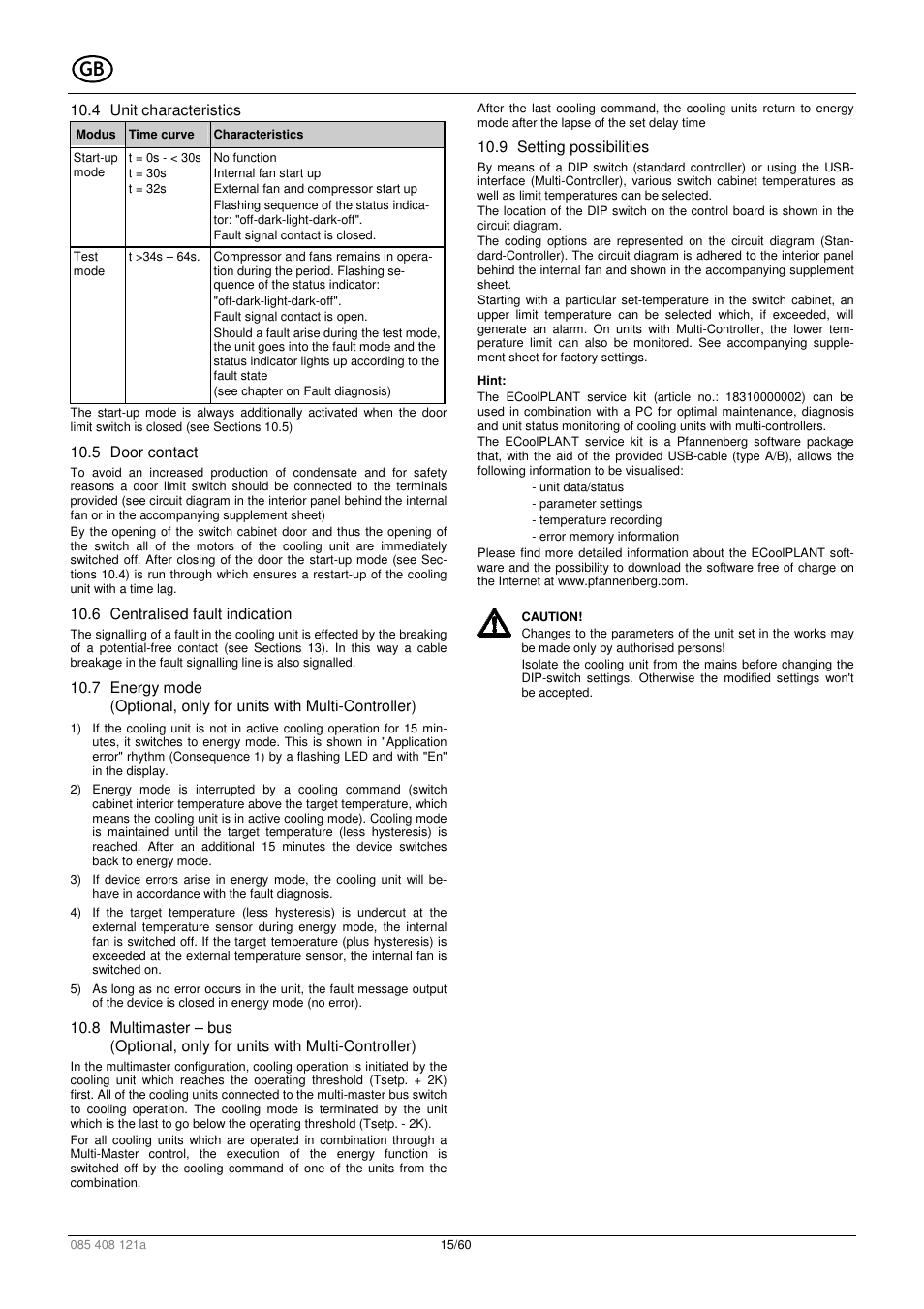 Pfannenberg DTI 6x01 User Manual | Page 15 / 60