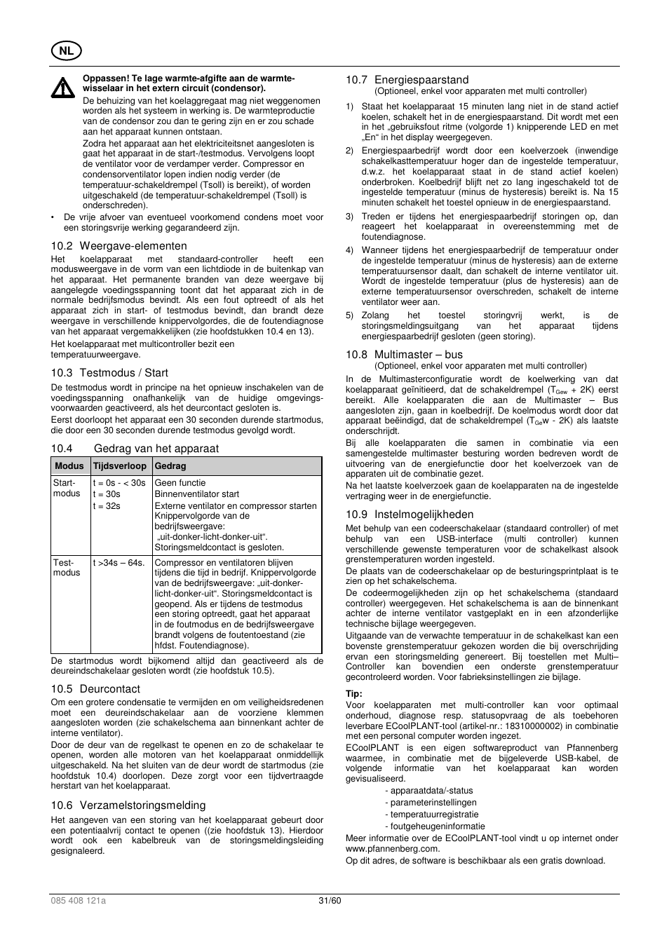 Pfannenberg DTI 6x01 User Manual | Page 31 / 60
