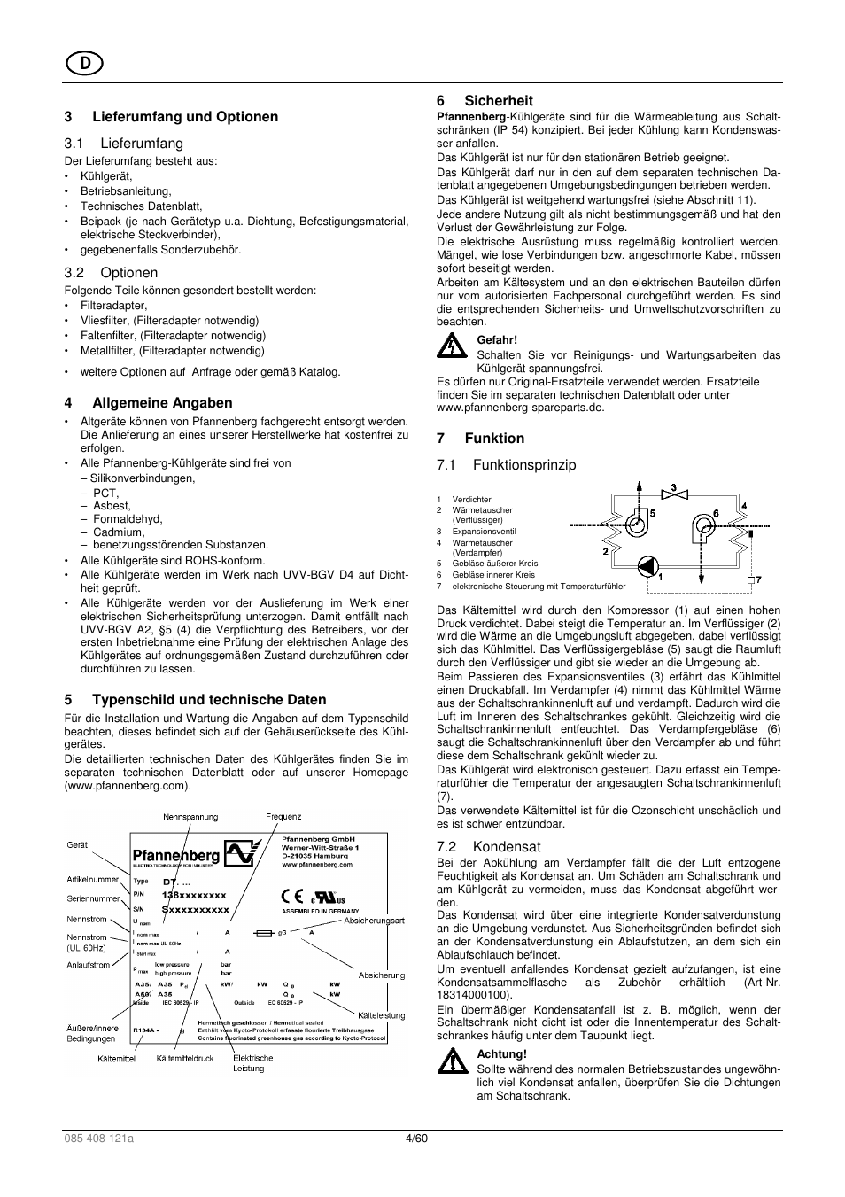 Pfannenberg DTI 6x01 User Manual | Page 4 / 60