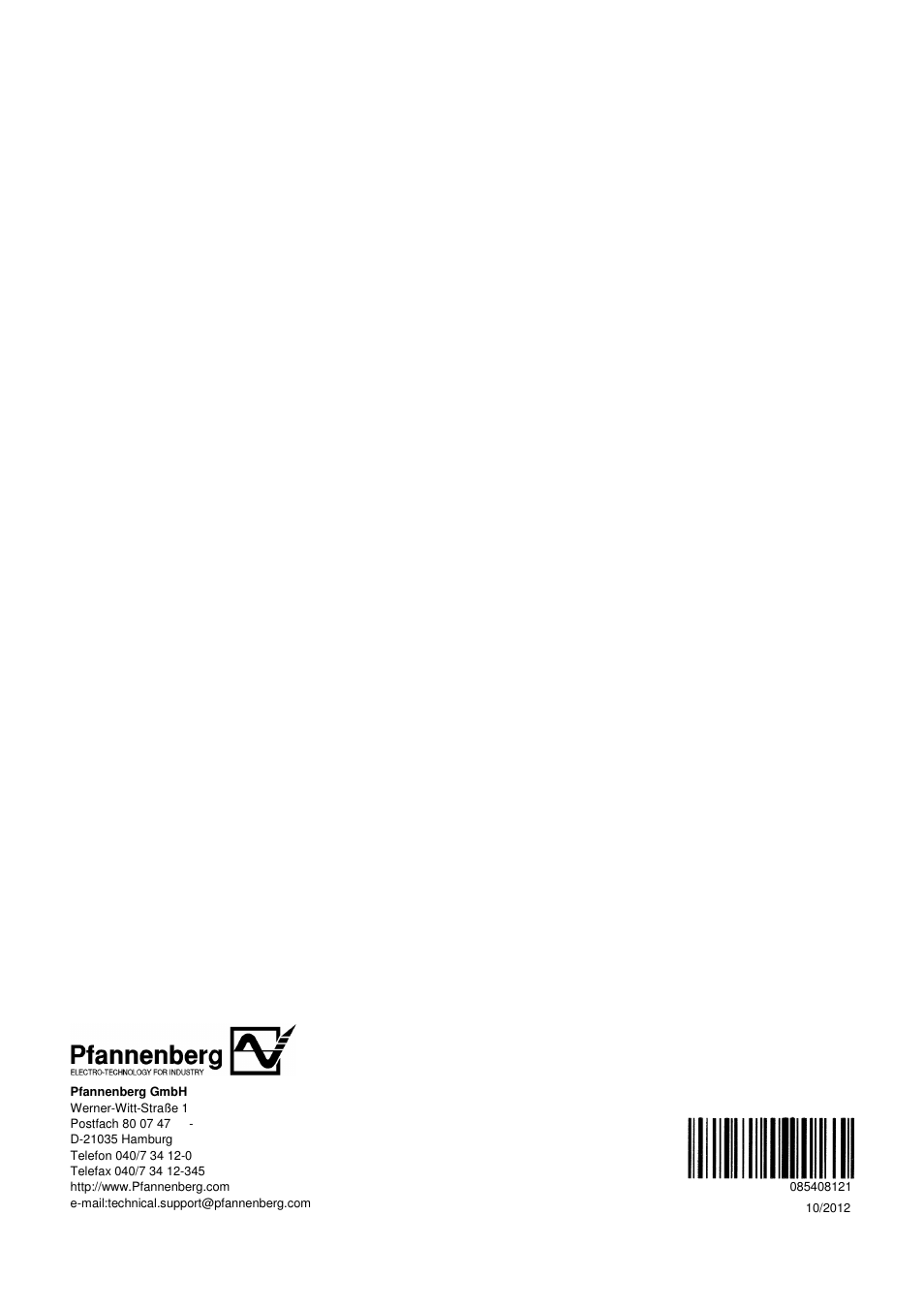 Pfannenberg DTI 6x01 User Manual | Page 60 / 60