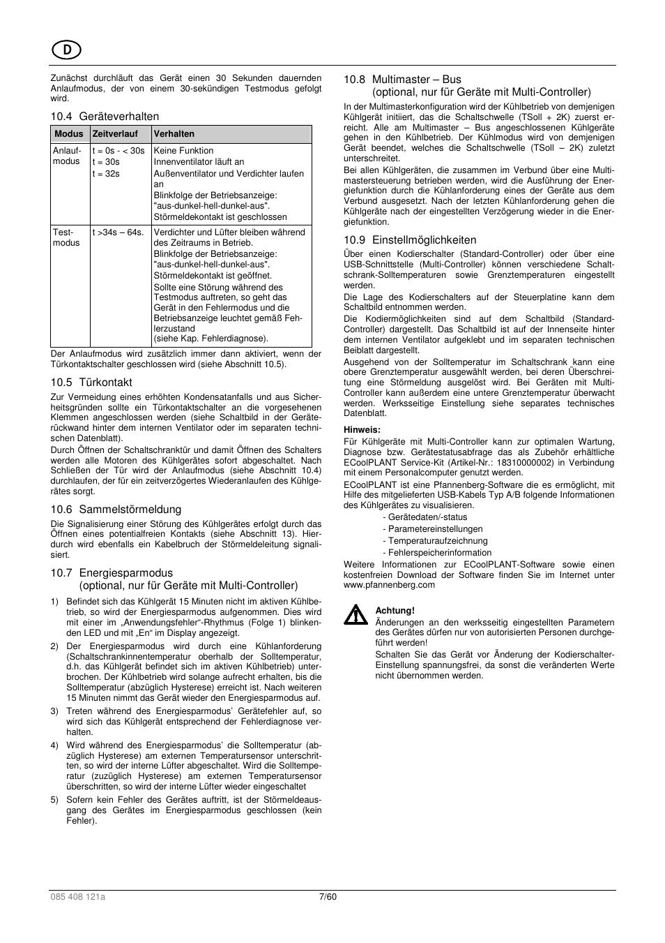 Pfannenberg DTI 6x01 User Manual | Page 7 / 60