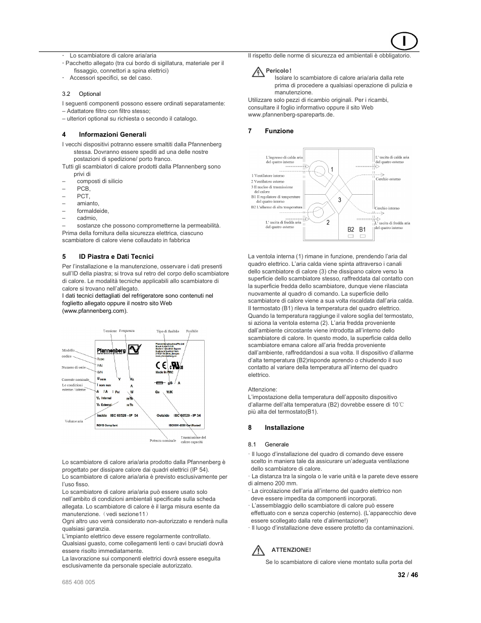 Pfannenberg PAI User Manual | Page 32 / 46