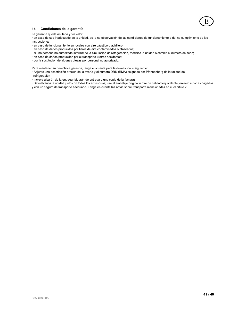 Pfannenberg PAI User Manual | Page 41 / 46