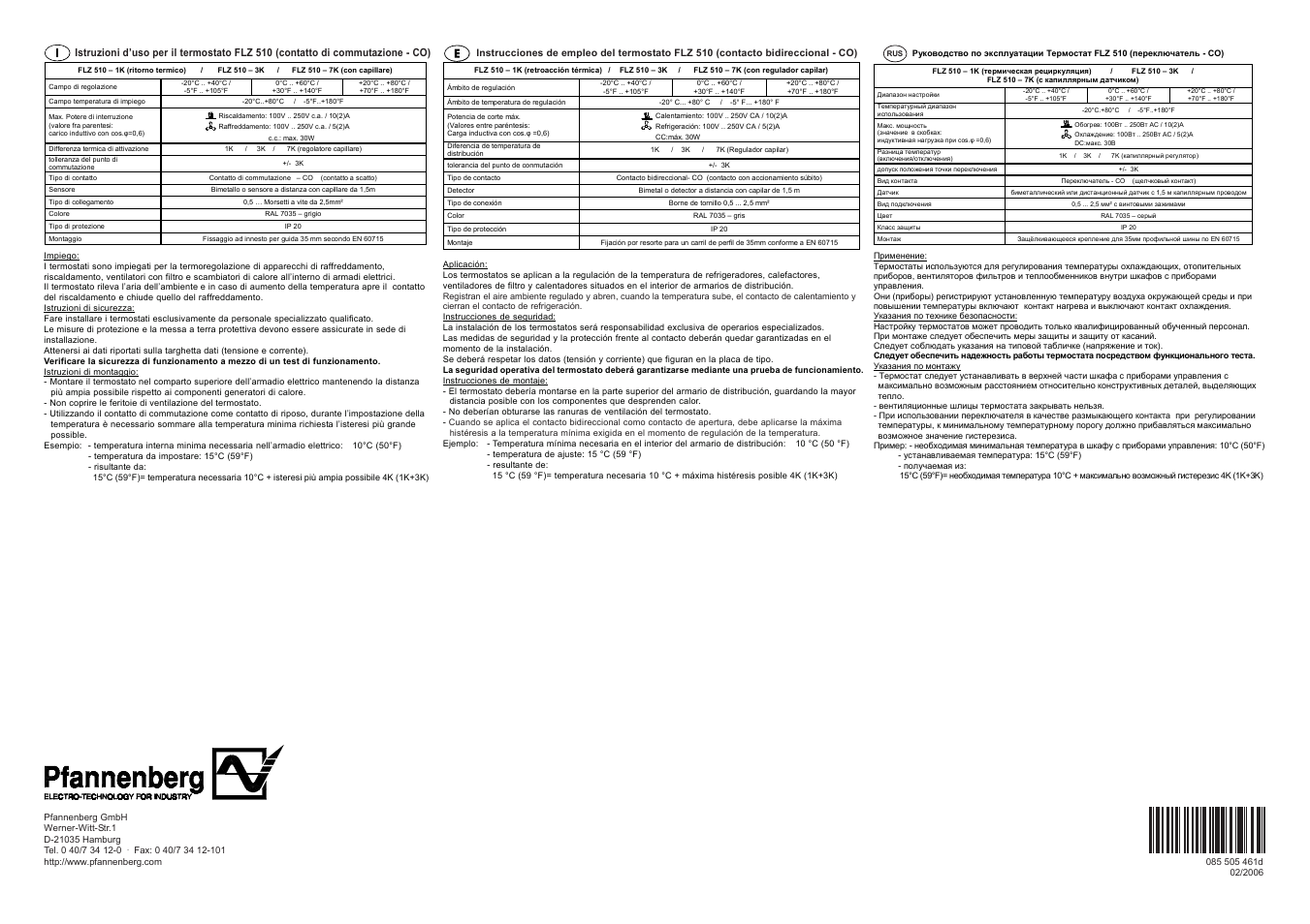 Pfannenberg FLZ 510 User Manual | Page 2 / 2