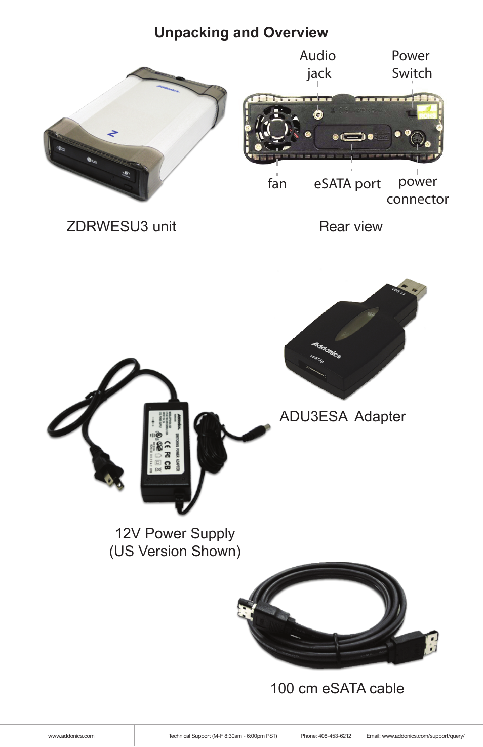 Addonics Technologies ZDRWESU3 User Manual | Page 2 / 4