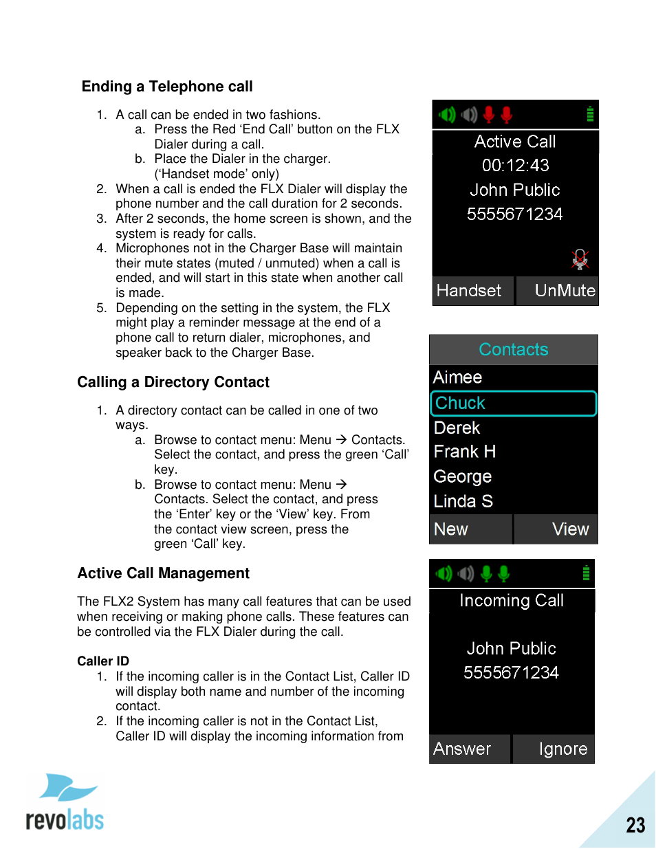 Revolabs FLX2 Advanced User Manual | Page 23 / 73