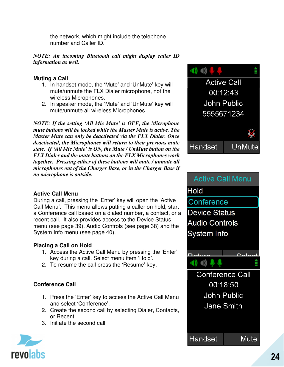 Revolabs FLX2 Advanced User Manual | Page 24 / 73