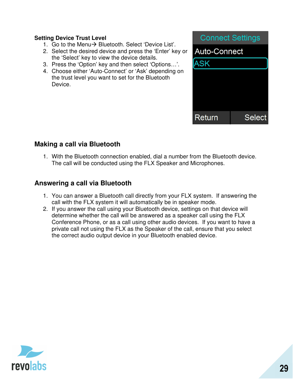 Revolabs FLX2 Advanced User Manual | Page 29 / 73