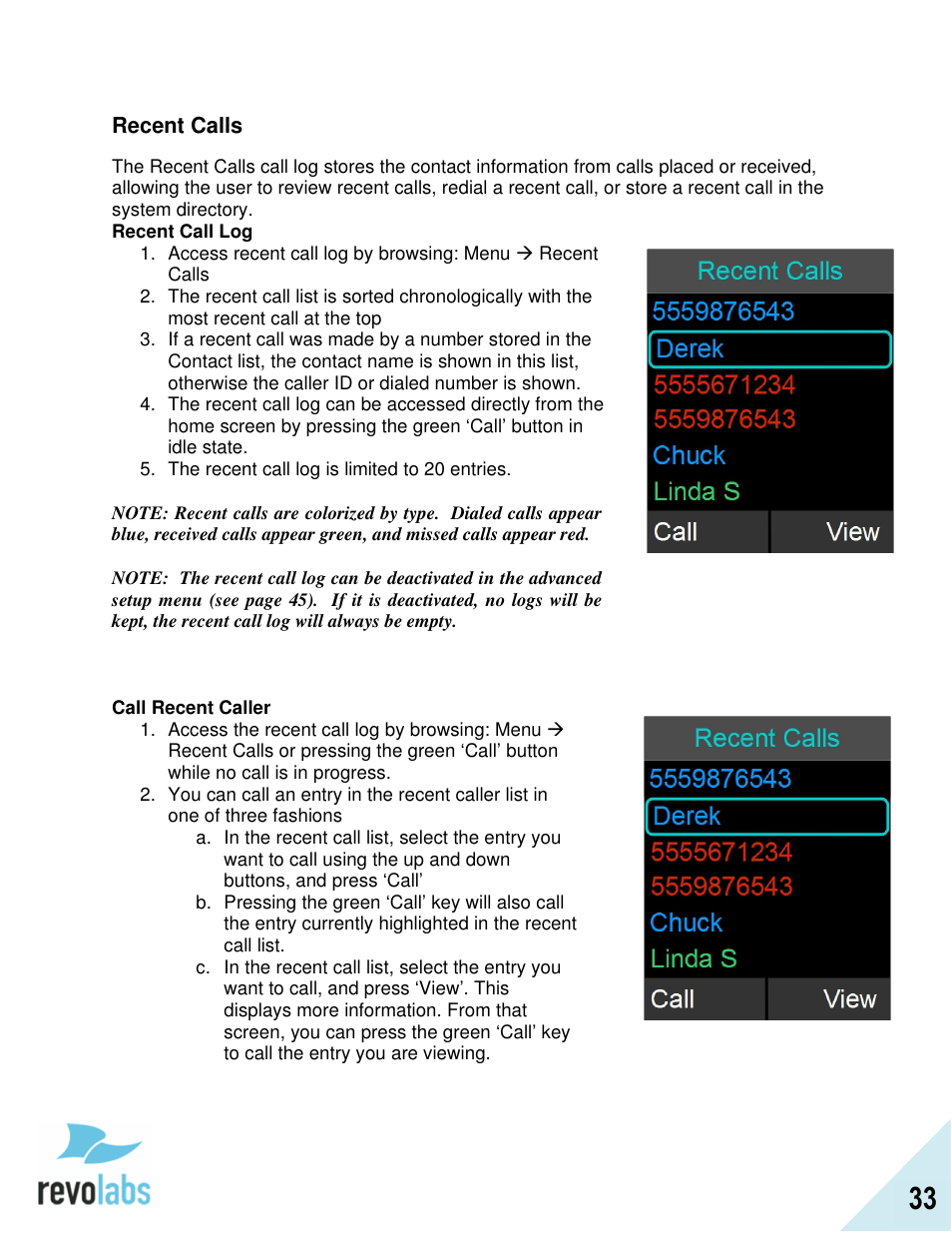 Revolabs FLX2 Advanced User Manual | Page 33 / 73