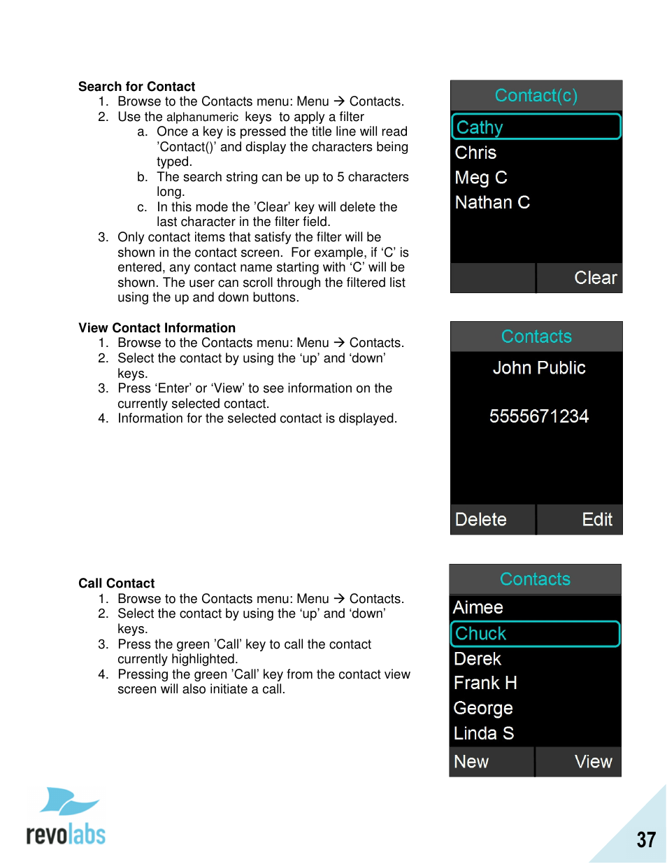 Revolabs FLX2 Advanced User Manual | Page 37 / 73