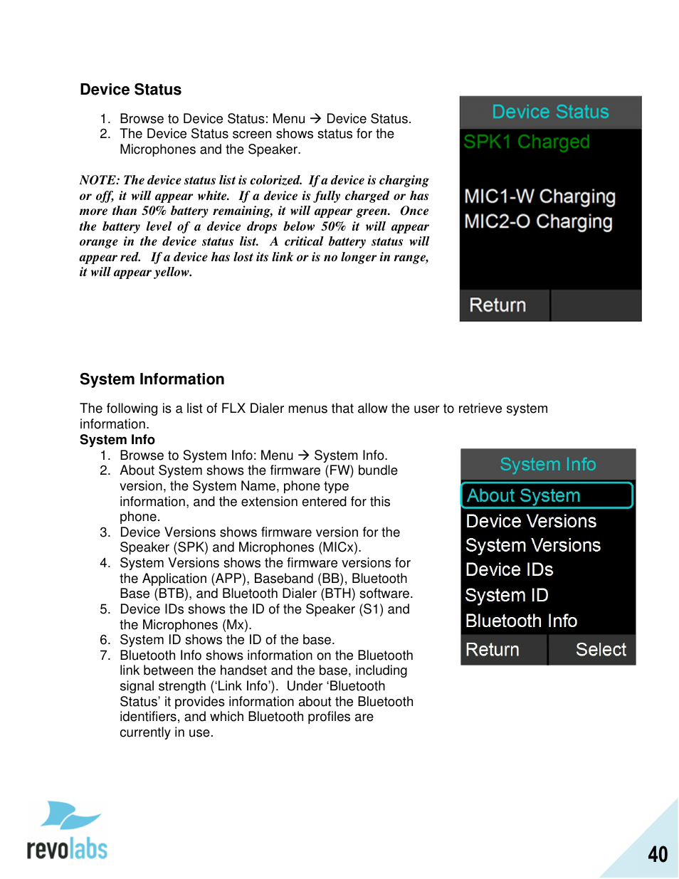 Revolabs FLX2 Advanced User Manual | Page 40 / 73