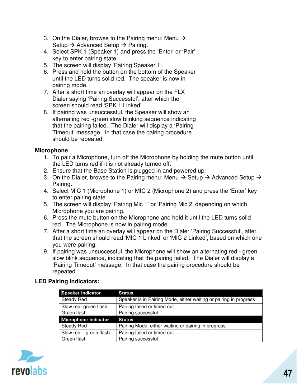 Revolabs FLX2 Advanced User Manual | Page 47 / 73