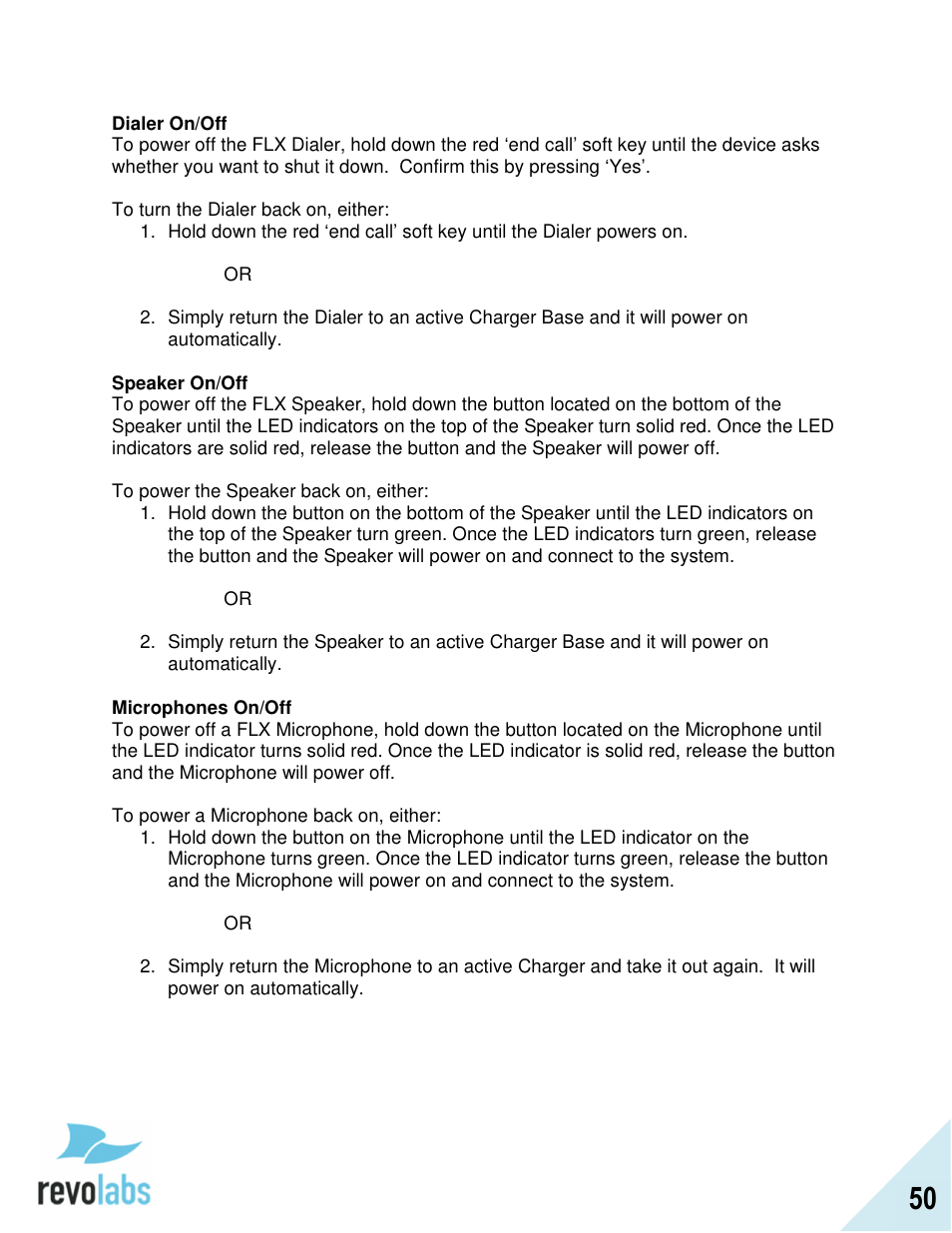 Revolabs FLX2 Advanced User Manual | Page 50 / 73