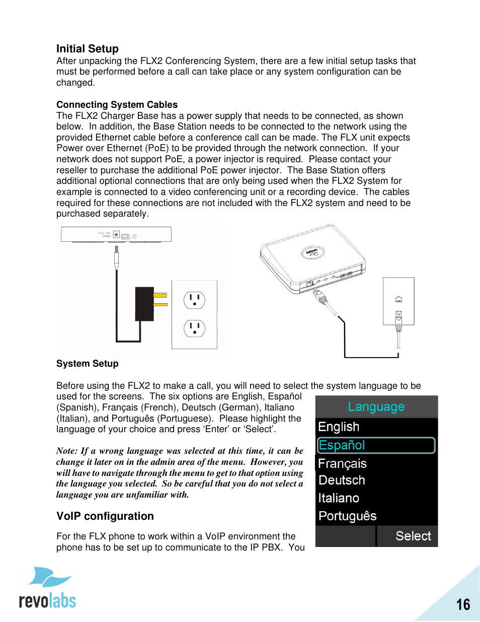 Revolabs FLX2 VoIP Advanced User Manual | Page 16 / 99