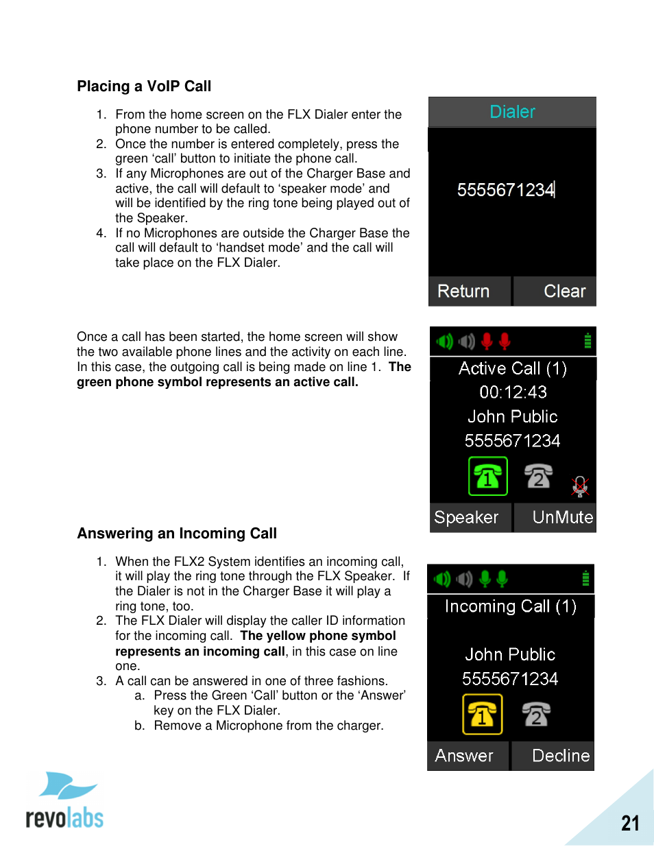 Revolabs FLX2 VoIP Advanced User Manual | Page 21 / 99