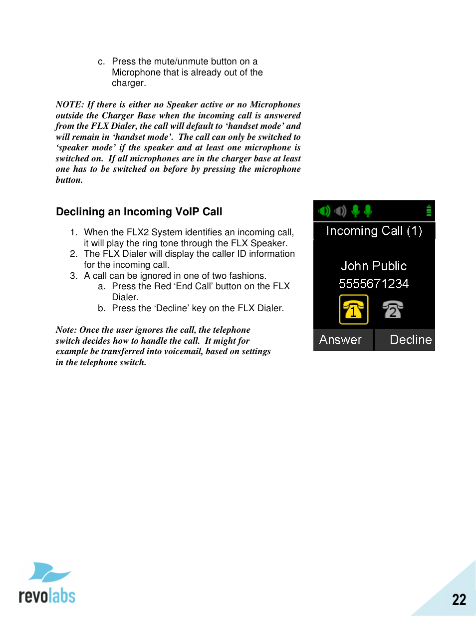 Revolabs FLX2 VoIP Advanced User Manual | Page 22 / 99