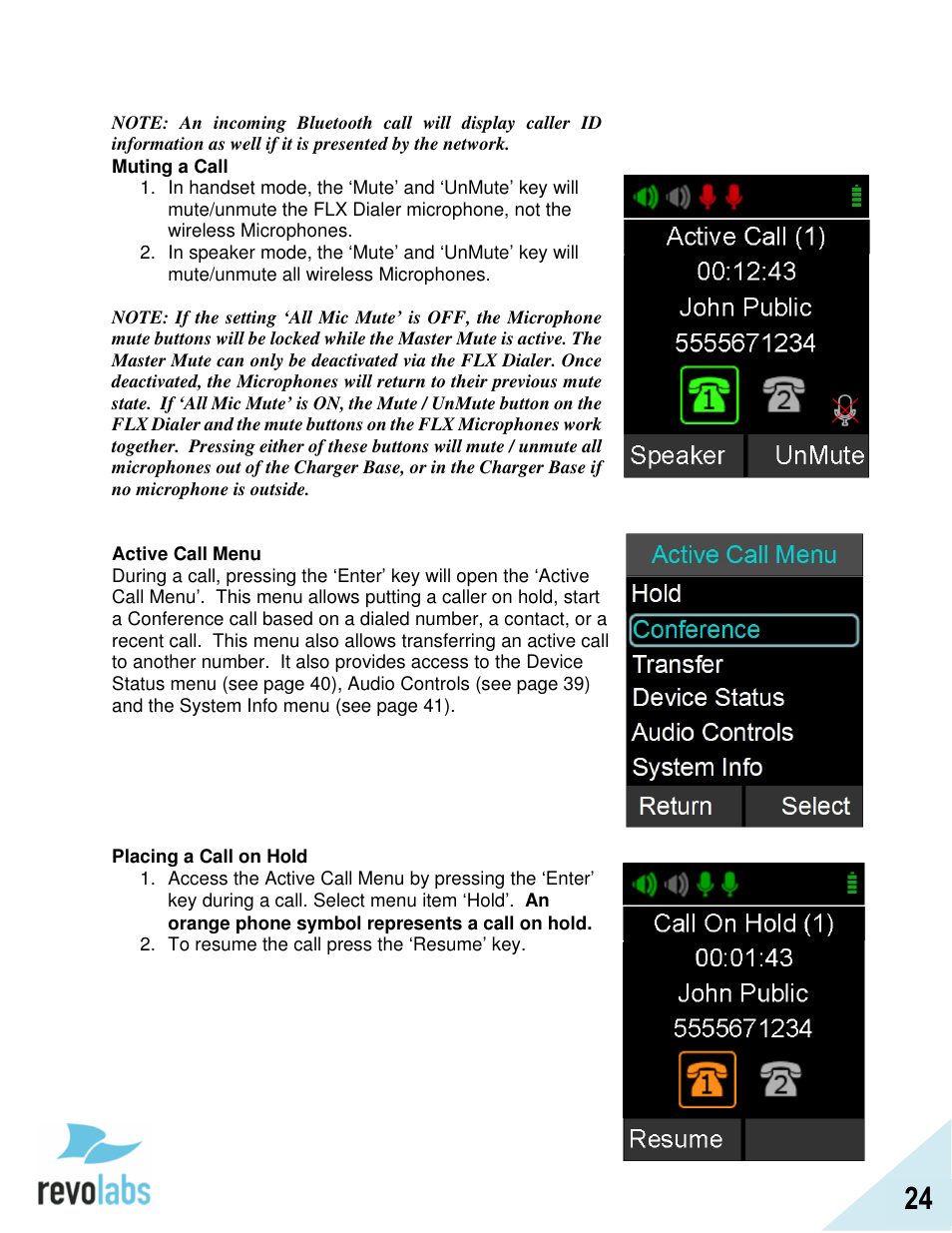 Revolabs FLX2 VoIP Advanced User Manual | Page 24 / 99