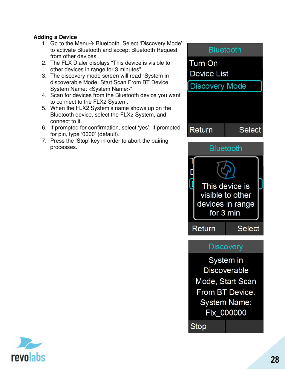 Revolabs FLX2 VoIP Advanced User Manual | Page 28 / 99