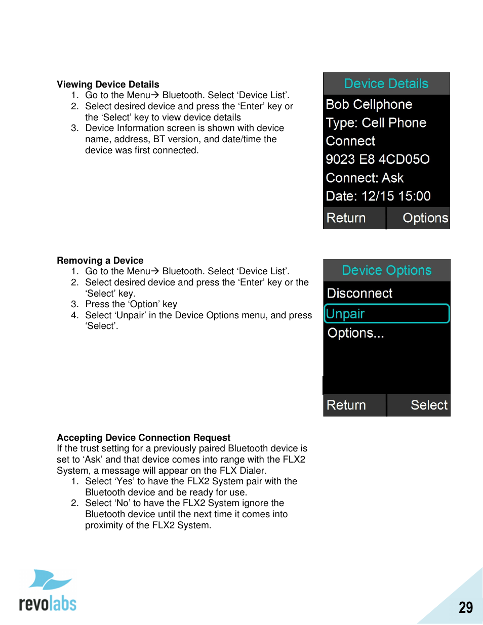 Revolabs FLX2 VoIP Advanced User Manual | Page 29 / 99