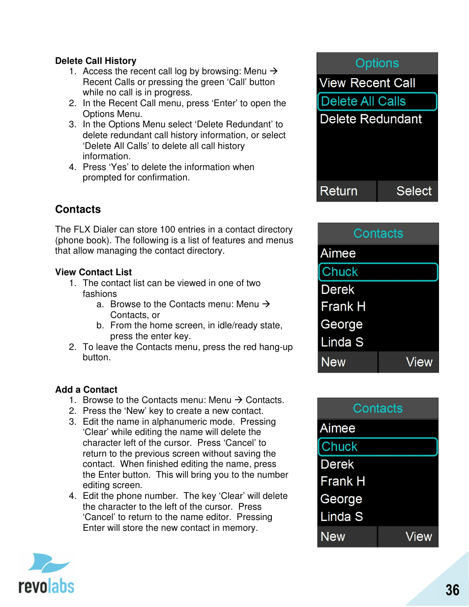 Revolabs FLX2 VoIP Advanced User Manual | Page 36 / 99