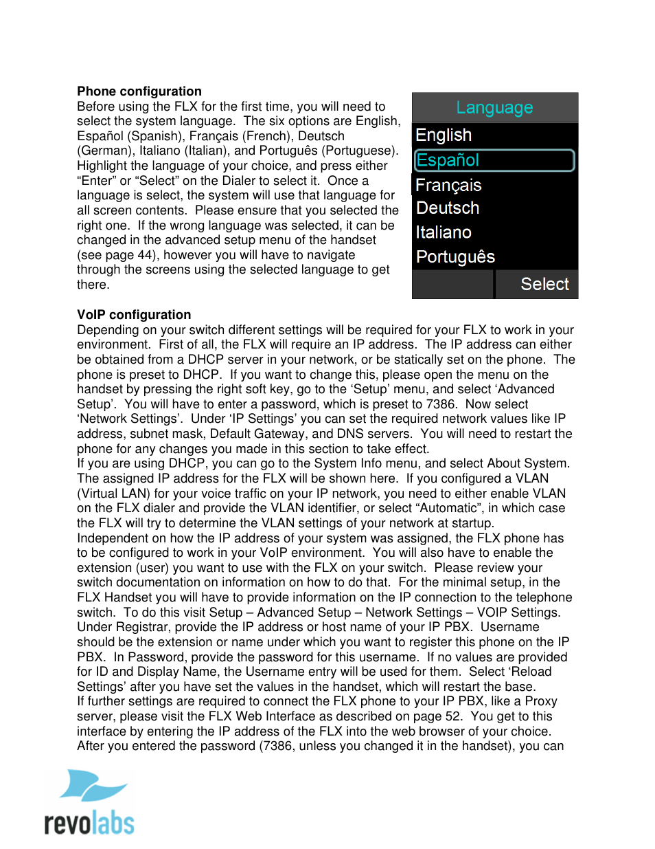 Revolabs FLX2 VoIP Advanced User Manual | Page 8 / 99