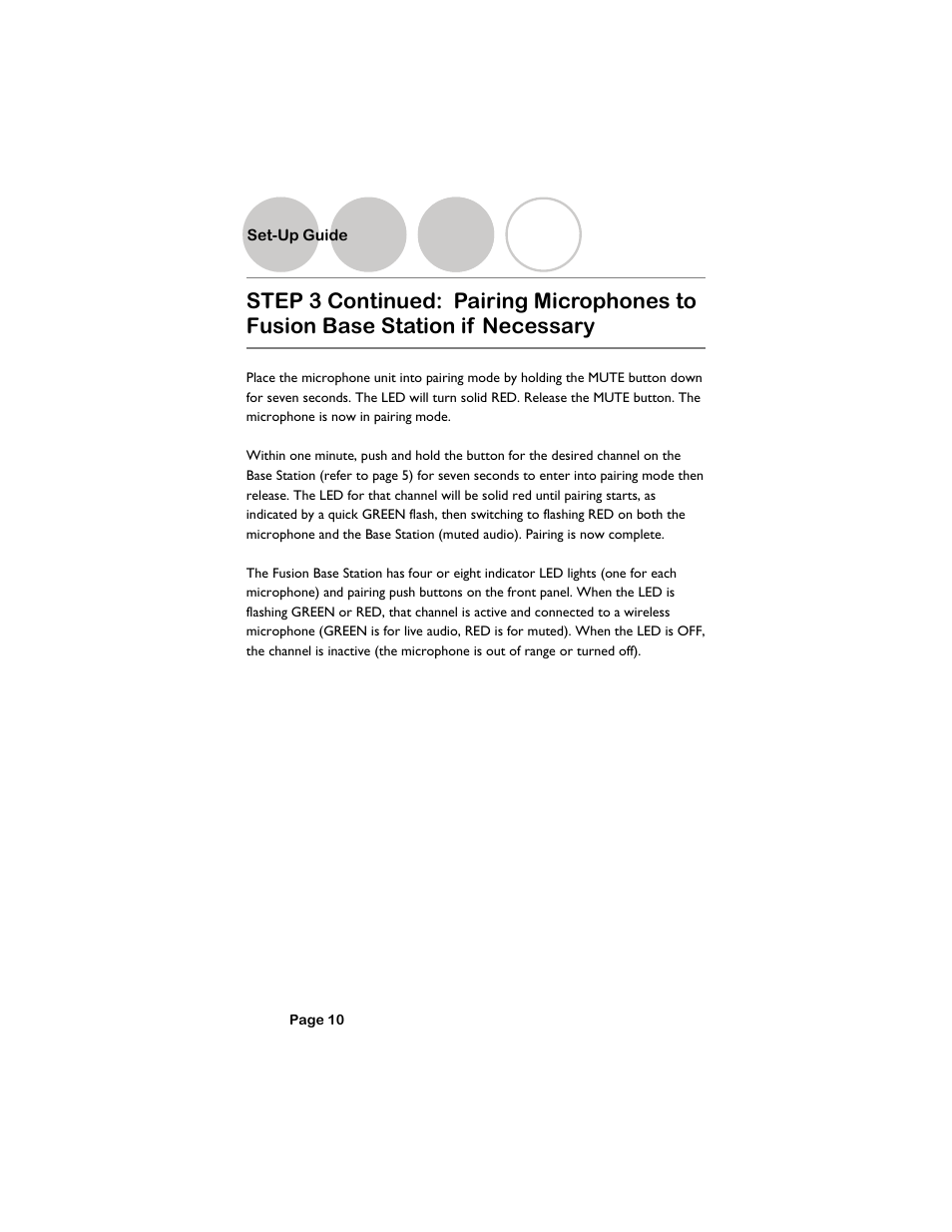 Set-up guide | Revolabs Fusion Setup Guide User Manual | Page 10 / 32