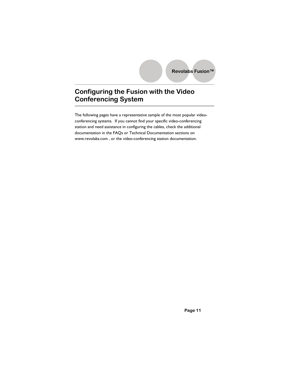 Revolabs fusion | Revolabs Fusion Setup Guide User Manual | Page 11 / 32