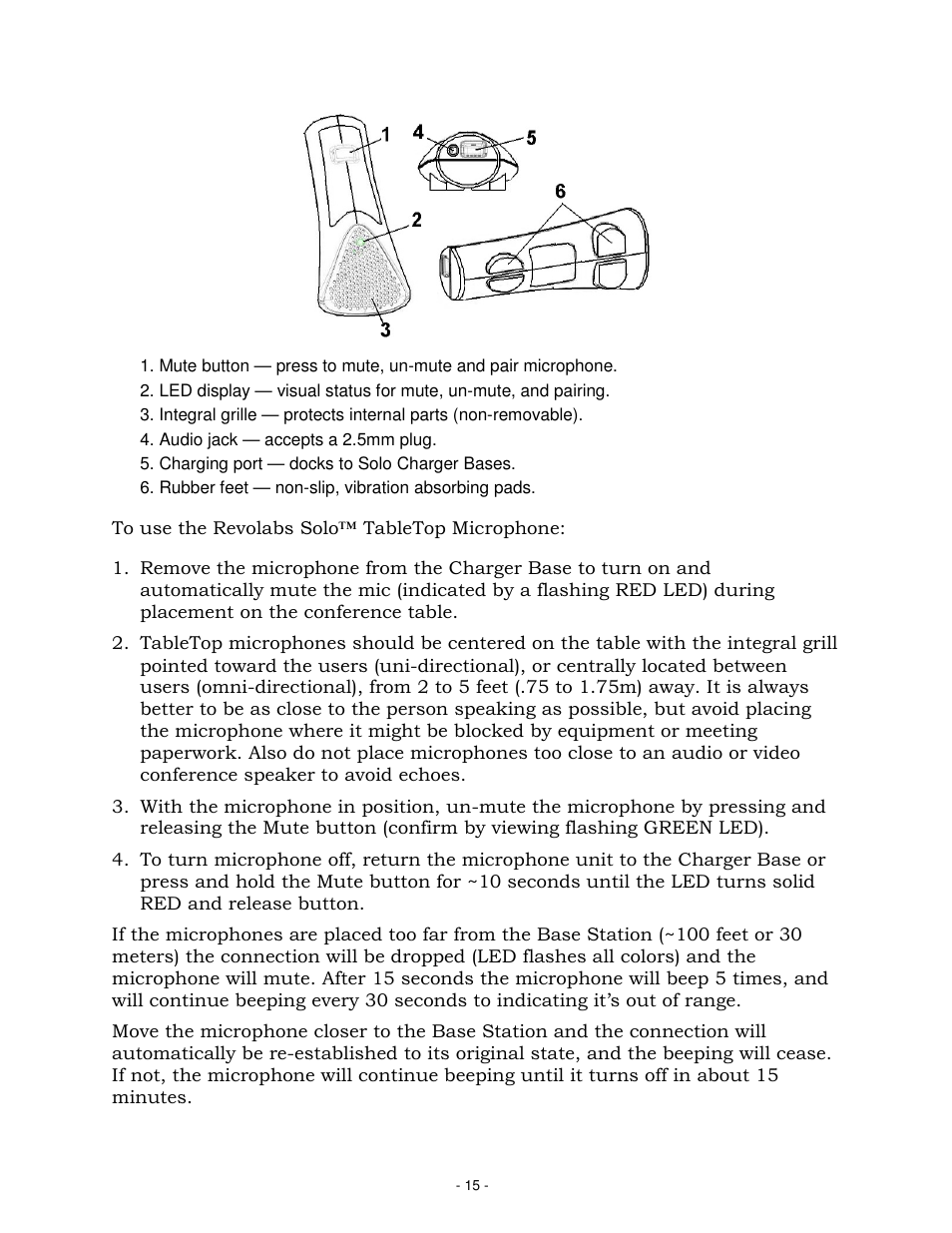 Revolabs Solo Executive Operation Manual User Manual | Page 18 / 32