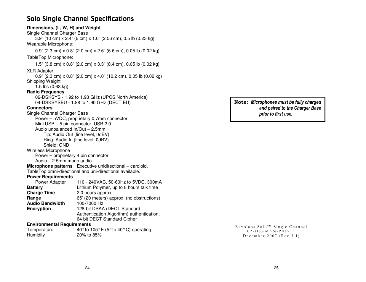 Solo | Revolabs Solo Single Channel User Manual | Page 14 / 14