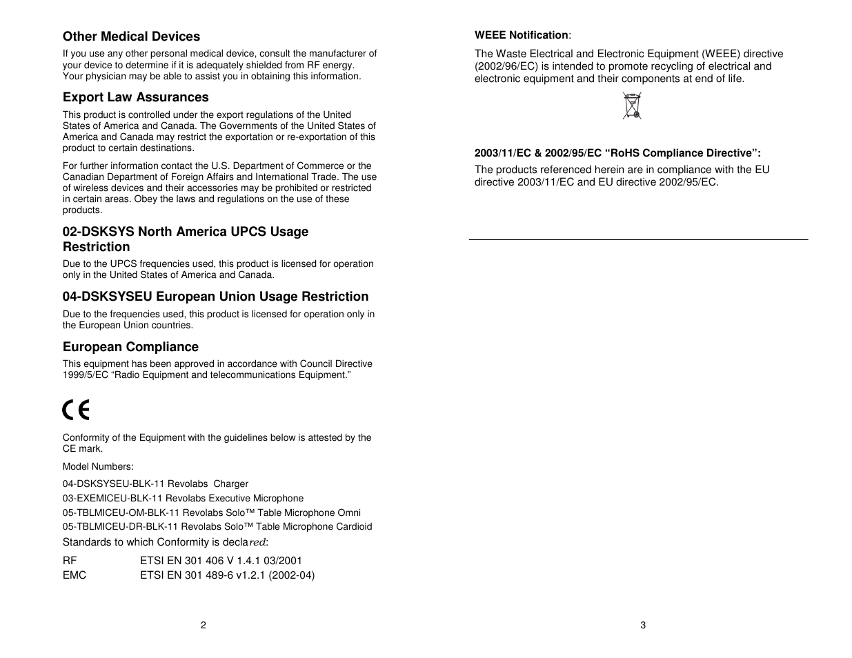 Revolabs Solo Single Channel User Manual | Page 3 / 14