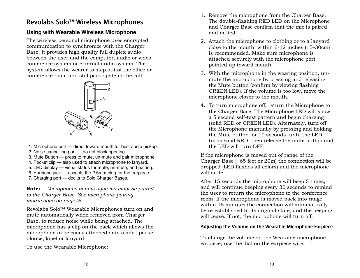 Revolabs Solo Single Channel User Manual | Page 8 / 14