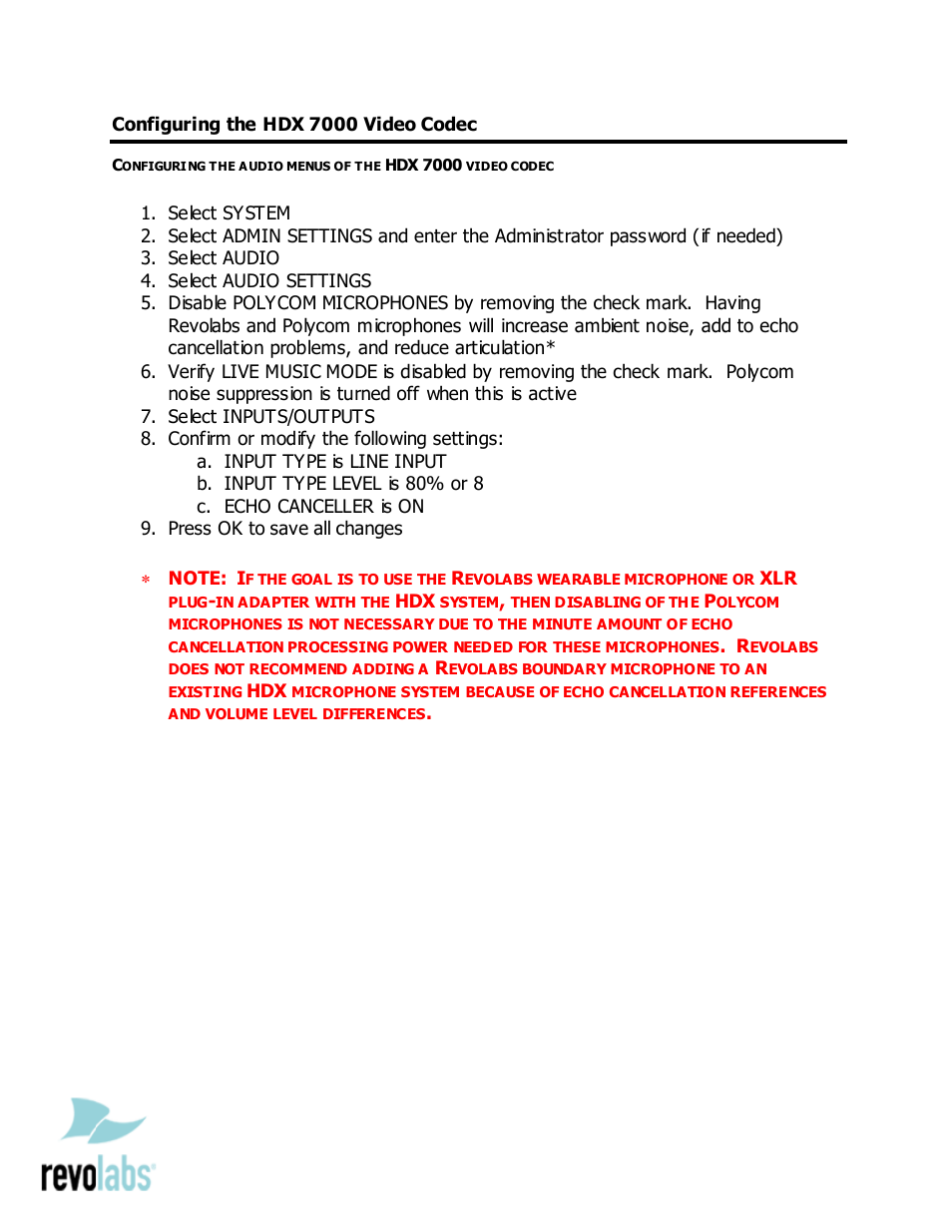 Revolabs Single Channel System - Polycom HDX 7000 User Manual | Page 3 / 3