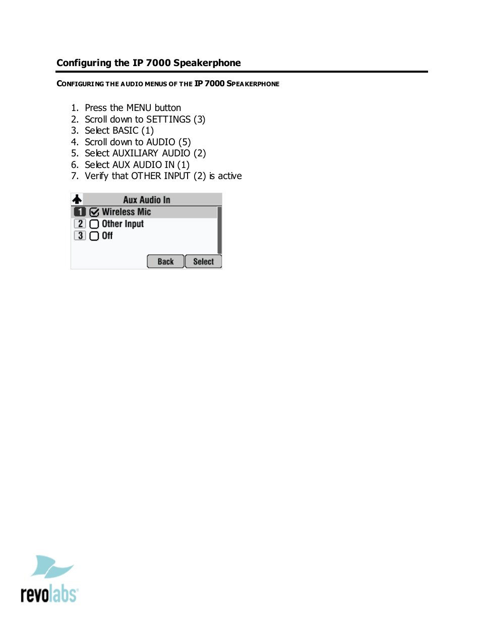 Revolabs Single Channel System - Polycom IP 7000 User Manual | Page 3 / 3