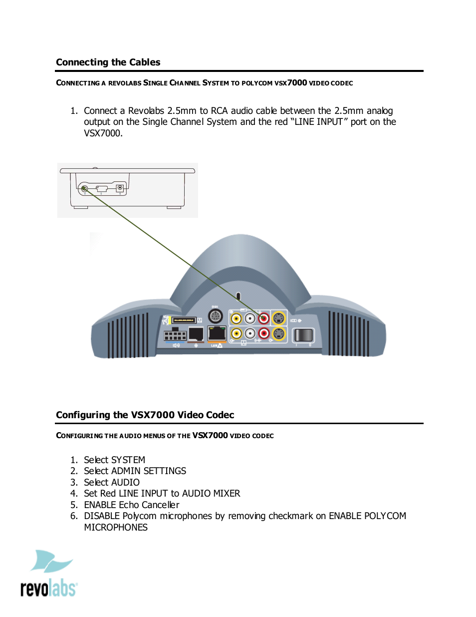 Revolabs Single Channel System - Polycom VSX7000 User Manual | Page 2 / 2