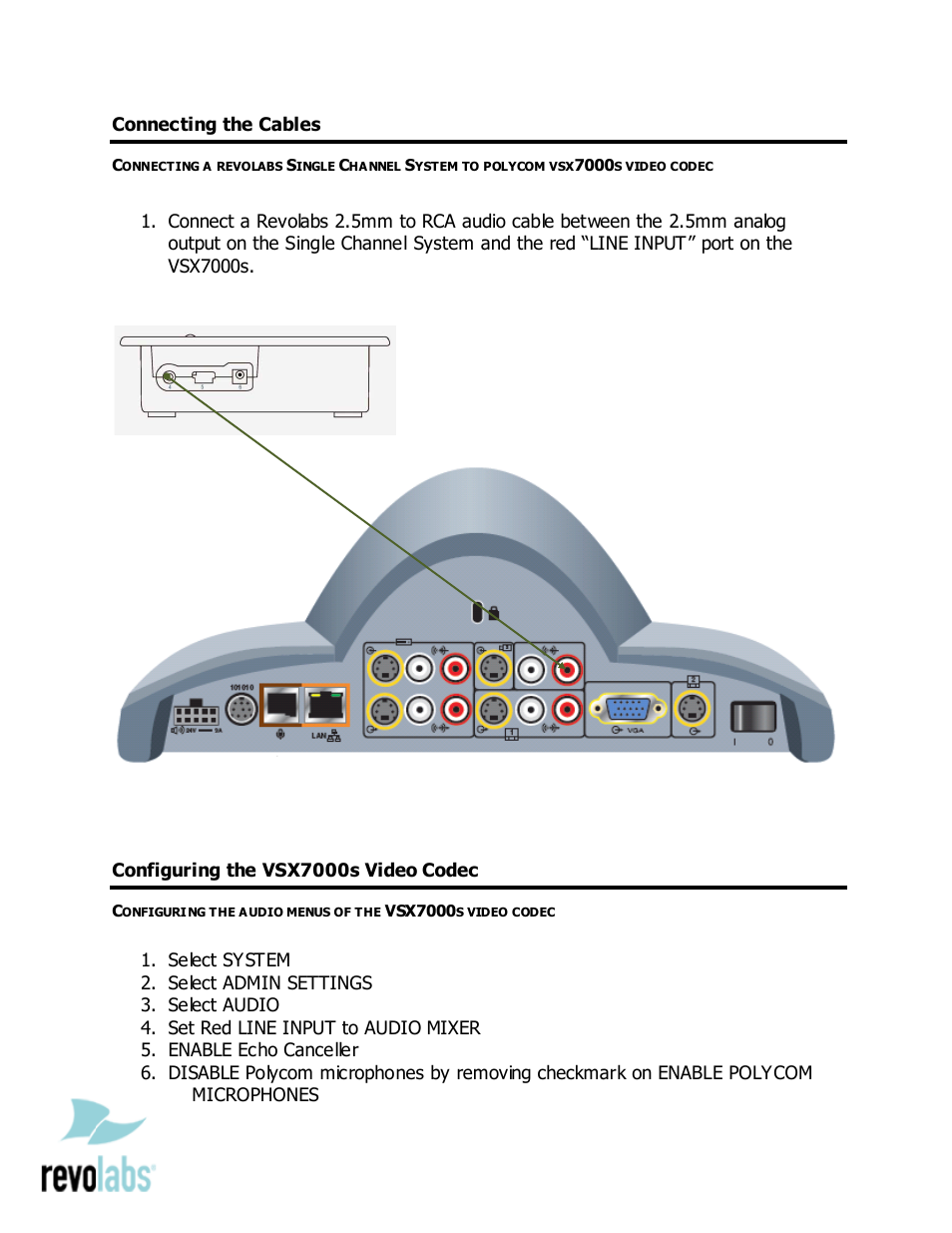 Revolabs Single Channel System - Polycom VSX7000s User Manual | Page 2 / 2